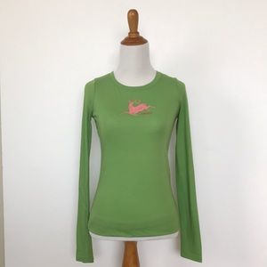 J. Crew Christmas Holiday Reindeer Tissue Long Sleeve Tee Shirt